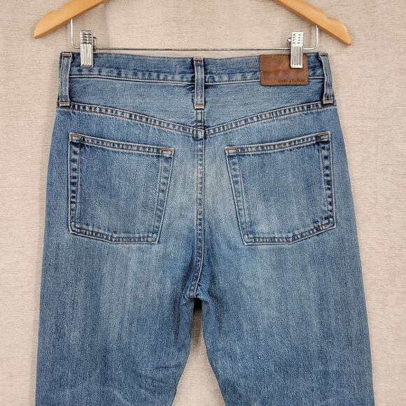 Rivet & Thread High Rise Slim Boy Jeans Thigh Patch Edition from Madewell - Picture 7 of 15